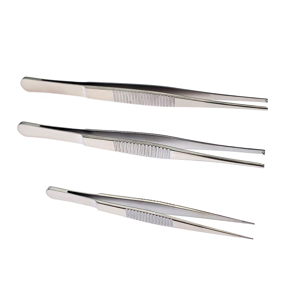 

Tissue Forceps 1pc Stainless steel Teethed Tweezers Serrated Tips Surgical Instrument