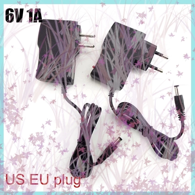 

6 В 1 А переменного тока в постоянный ток 100 В-240 В Настенное зарядное устройство Блок питания 1000 мА Адаптер-конвертер Трансформатор США ЕС Вилка для зарядки 5,5 мм * 2,5 мм B2