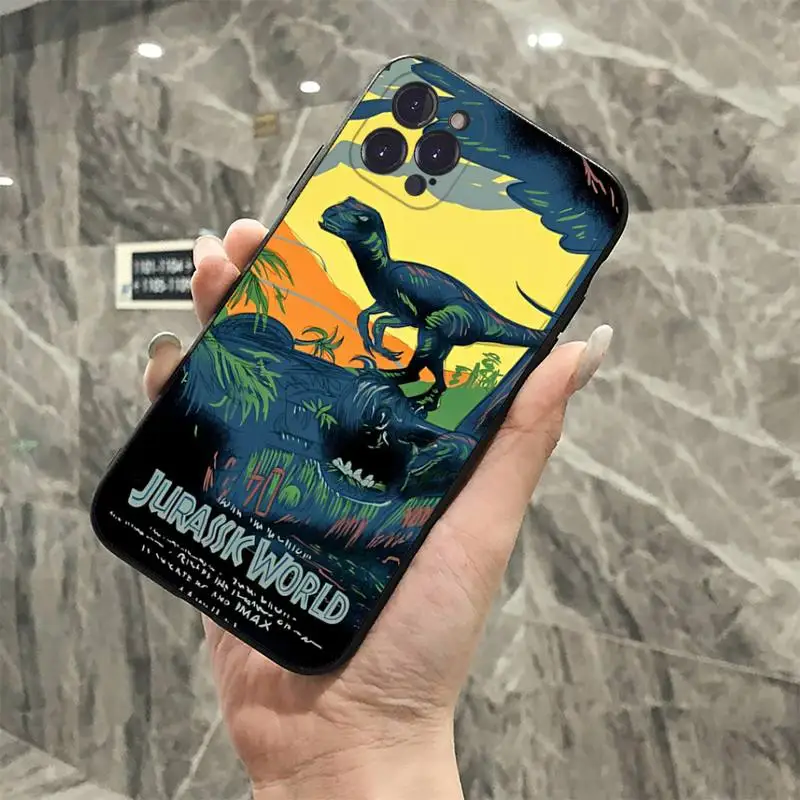 YNDFCNB World Jurassic Park Phone Case For iPhone 14 11 12 13 Mini Pro XS Max Cover 6 7 8 Plus X XR SE 2020 Funda Shell