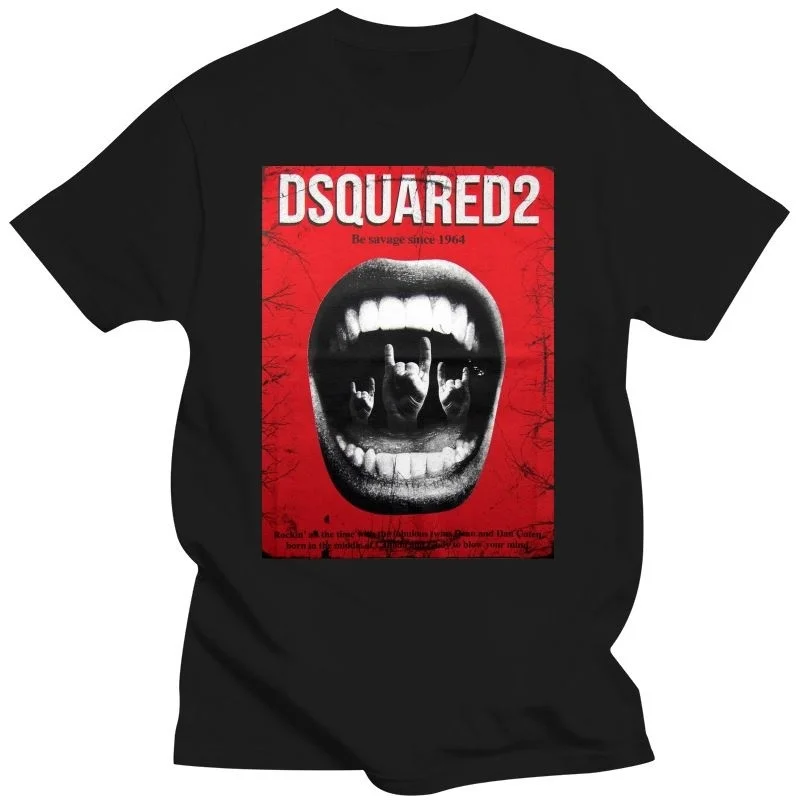 

New BNWT disquared2 Mouth Men T-Shirt sizes S-3XL - Free Shipping! Men Women Unisex Fashion tshirt Free Shipping Hoodie