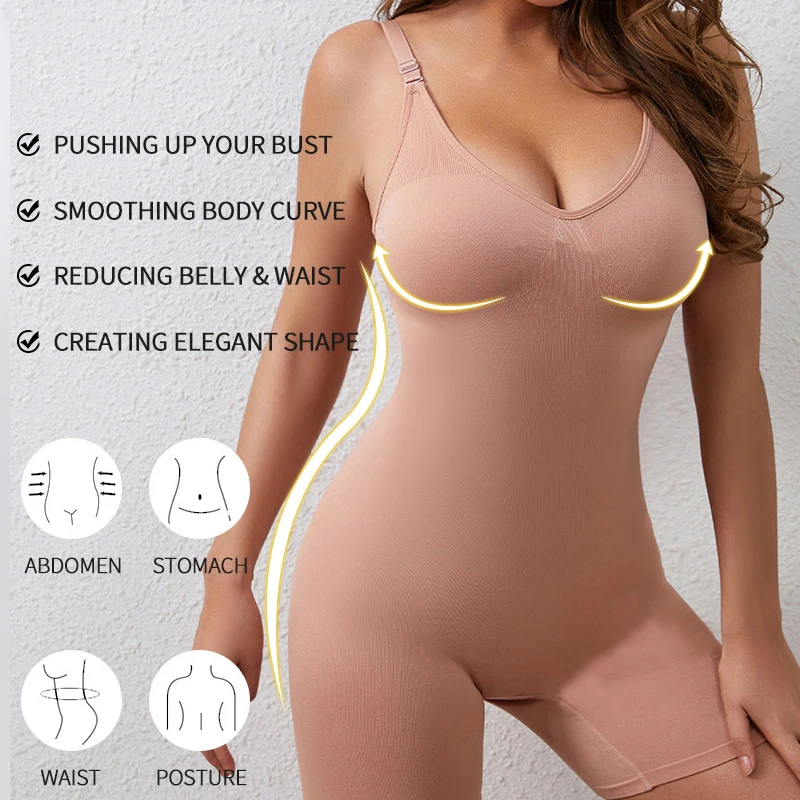 Seamless Shapewear Women Bodysuit Butt Lifter Waist Trainer Body Shaper Sexy Push Up Corset Underwear Elastic Bodyshapers