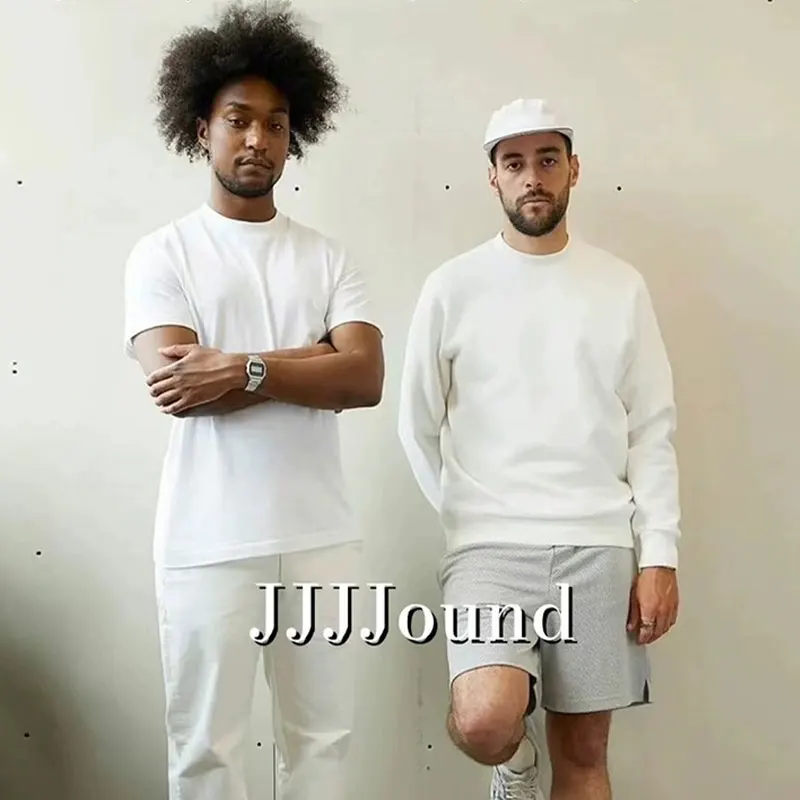 JJJJound флисовая толстовка с круглым вырезом минималистская версия Топ cleanfit