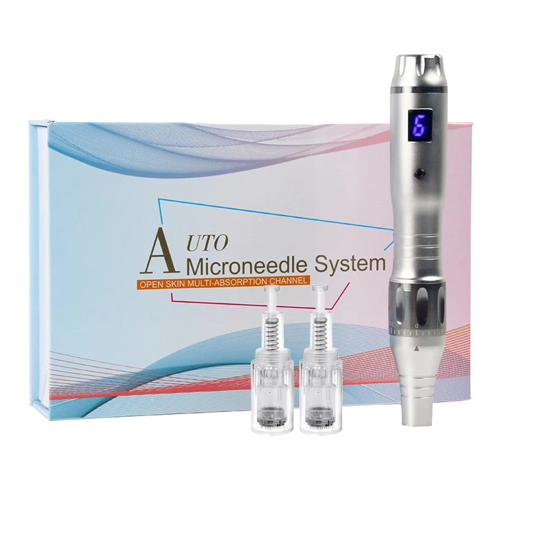 

Беспроводная ручка Dr Ultima Derma Pen, профессиональная ручка для мезотерапии с микроиглами и винтовым картриджем