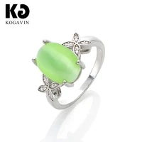 kogavin rings gift crystal accessories anillos anillos mujer ring party pink fashion engagement female wedding