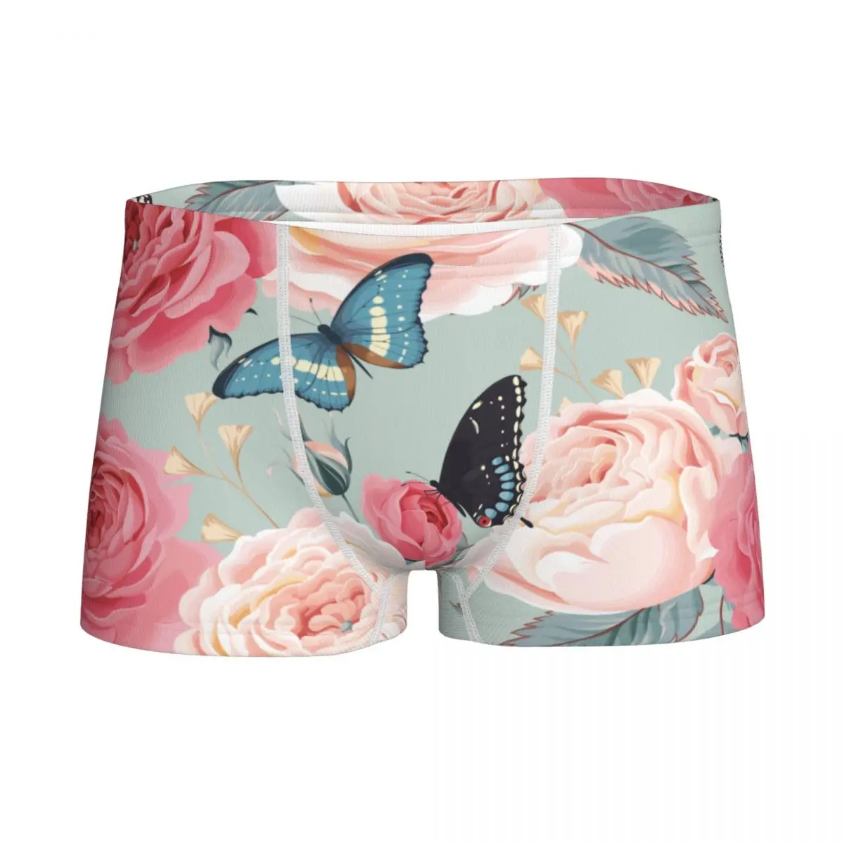 

Boys Colorful Flowers And Butterflies Boxers Cotton Youth Comfortable Underwear Man Panties Pop Teenagers Underpants
