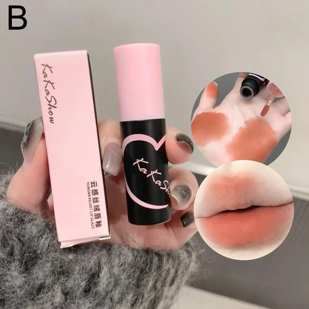 Бархатный блеск для губ 6 cplors матовый красный тинт пигмент водостойкий Красной