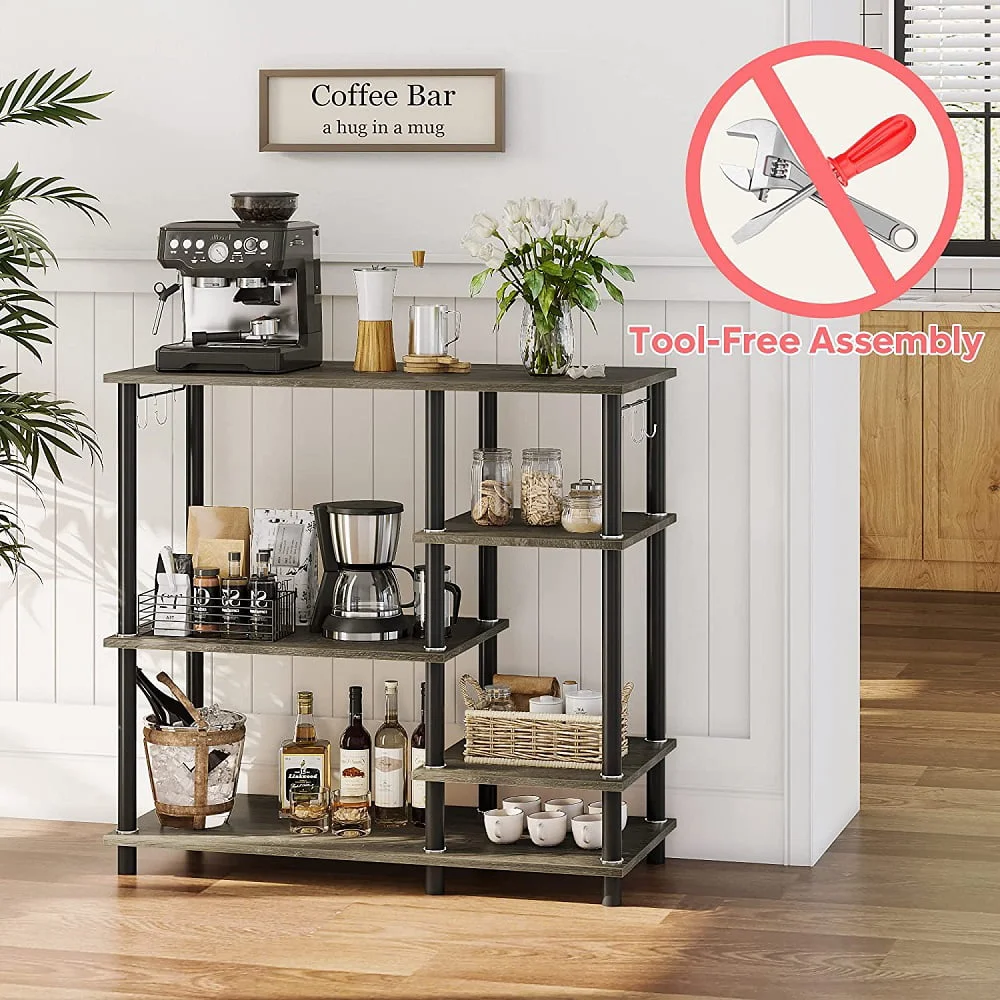 

Bestier Baker's Rack Microwave Oven Stand for Kitchen Grey