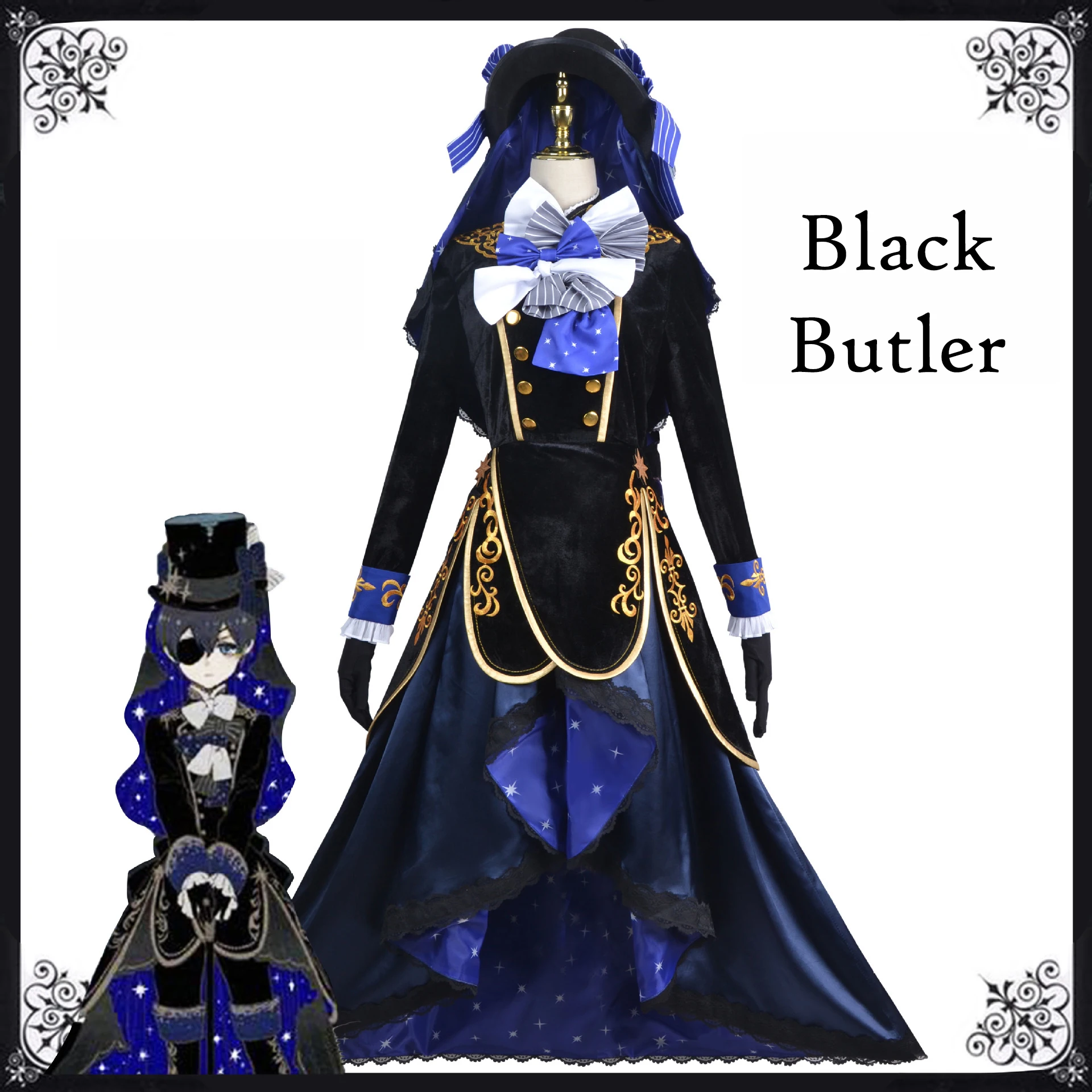 

Костюм для косплея черного Батлера из аниме «фантазия»