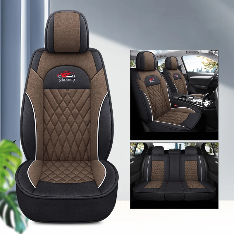 

Льняной универсальный чехол на автомобильное сиденье для Chevrolet Cruze Onix Sail Sonic Orlando Malibu XL Spark Cavalier, автомобильные аксессуары, дышащие