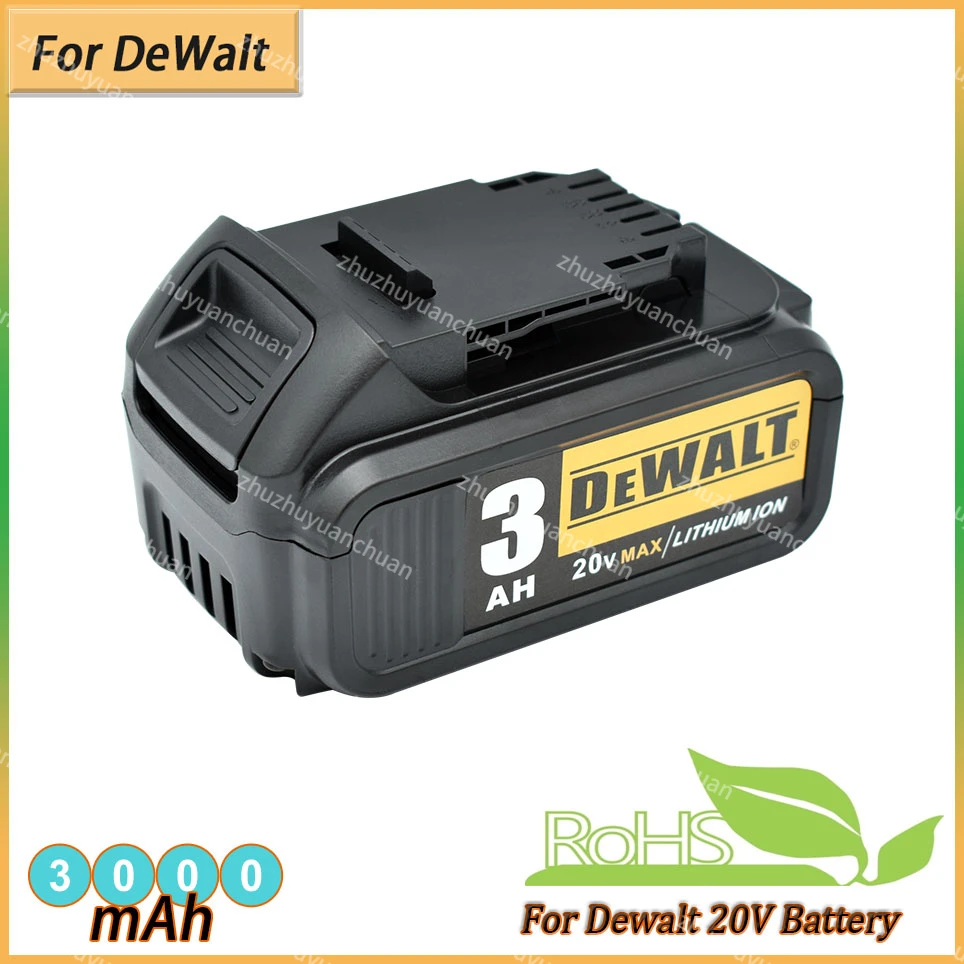 

100% Оригинальный перезаряжаемый аккумулятор для электроинструментов DeWalt 20 в Ач ~ ач с зеркальной заменой Li-Ion DCB205 светодиодный DCB206