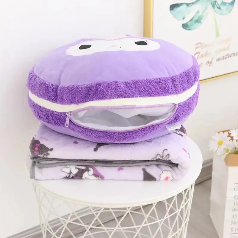 Новинка одеяло-подушка Sanrio Kuromi Cinnamoroll My Melody Hello Kitty одеяло для кондиционирования