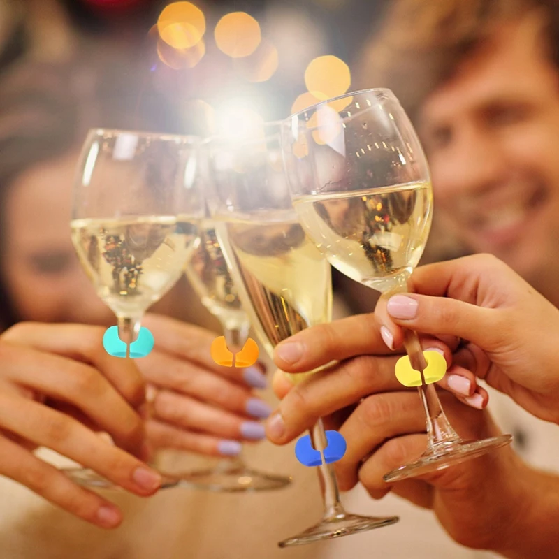 26 шт. подвески-бирки для Винных Бокалов пластиковые маркеры бокалов вина бара