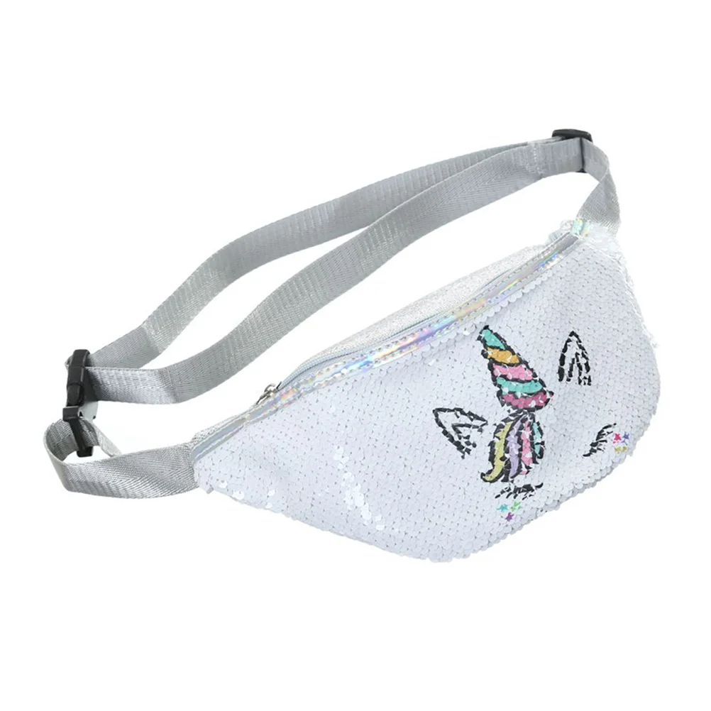 

Женская поясная сумка с блестками в виде единорога, спортивная сумка с мультяшными блестками, Женская поясная сумка, сумка для телефона для ...