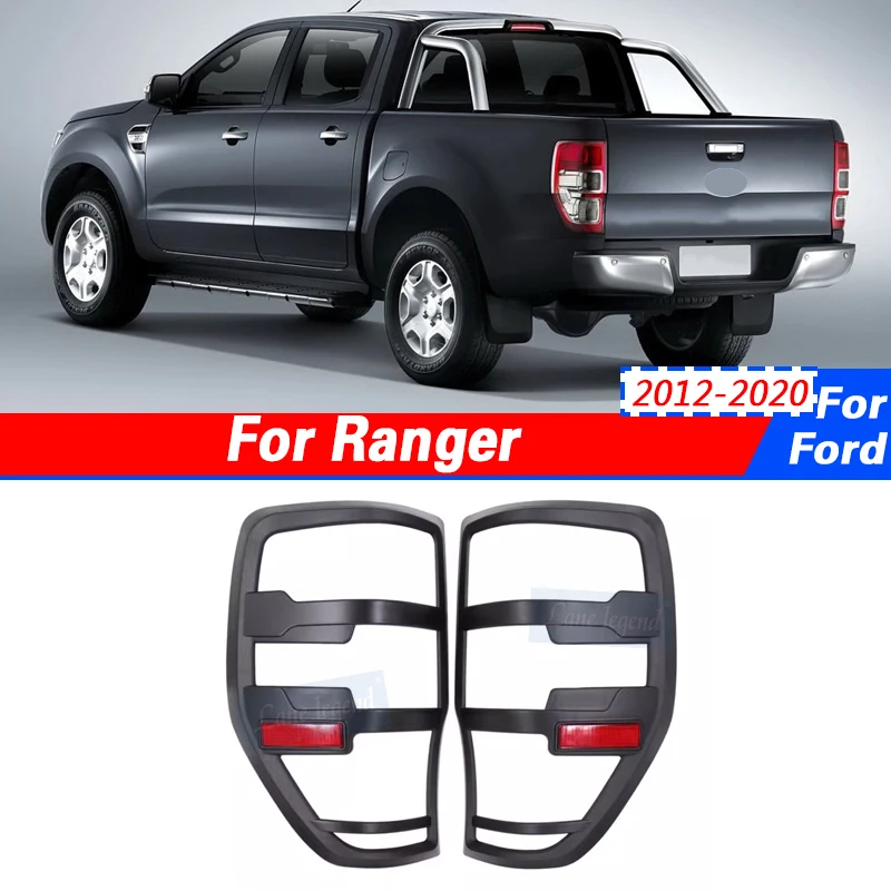 Для Ford Ranger T6 T7 T8 2012-2020 автомобильные черные матовые внешние колпачки задних фар