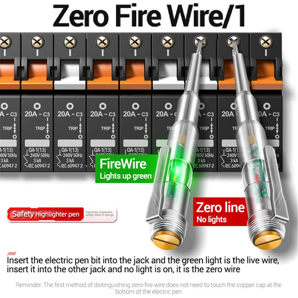 1/2/3/шт. Интеллектуальный индукционный индикатор напряжения 24-250 В тестер цепи