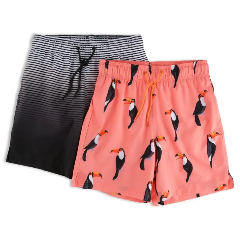 

Men's & Big Men's 6" Swim Trunks with Stretch, 2-Pack