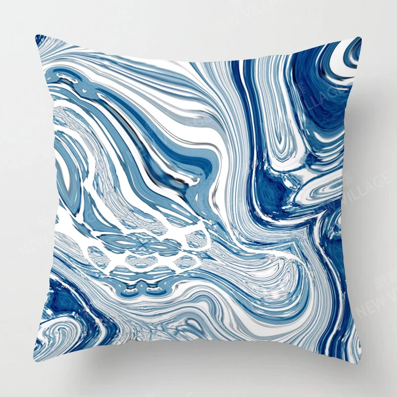 

Чехол для подушки Fujian 40x40 см голубой