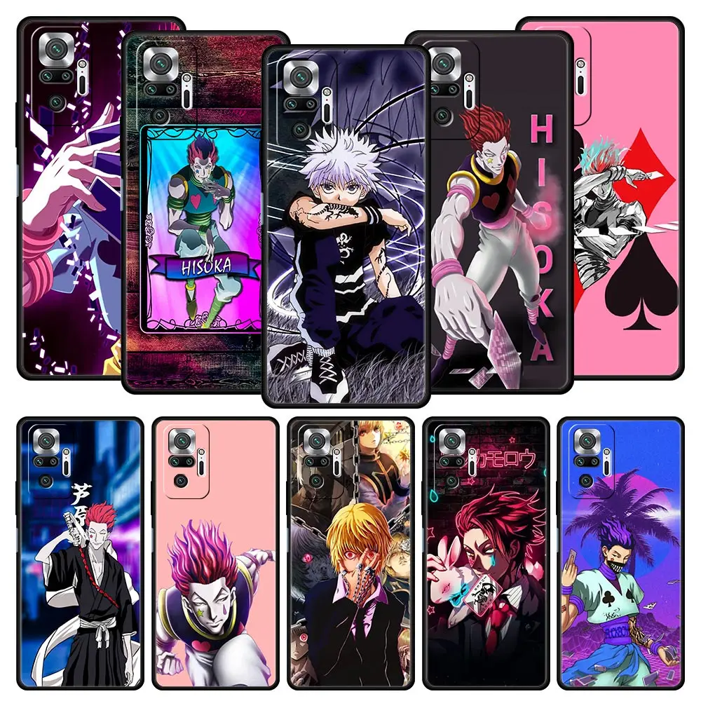 

Cover Case for Xiaomi Redmi Note 7 8 8T 9 9S 10 11 11S 11T K40 K40S K50 Pro Plus 4G 5G Korea Back Hisoka Anime Hunter X hunter