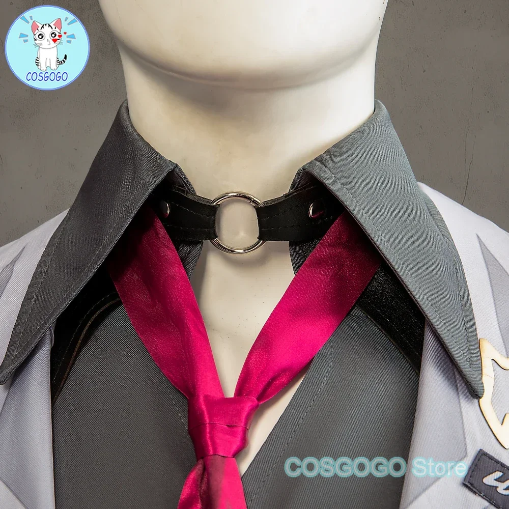 Костюм для косплея хонькай звезда рельс Галлахер парик брюки рубашка жилет