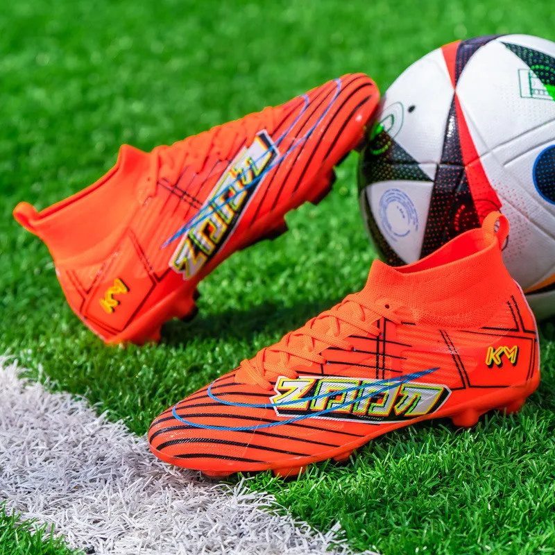 Оригинальная профессиональная обувь для футбола мужские модные оранжевые носки