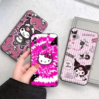 hello kitty phone case for huawei honor 7a 7x 8 8x 8c 9 v9 9a 9s 9x 9 lite 9x lite 8 9 pro back liquid silicon silicone cover
