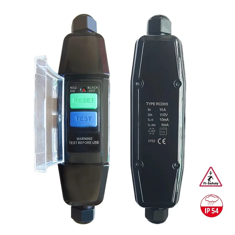 

110 В In10mA прерыватель цепи GFCI персональный защитный промежуточный переключатель, открытый PRCD против электрического тока для кабеля