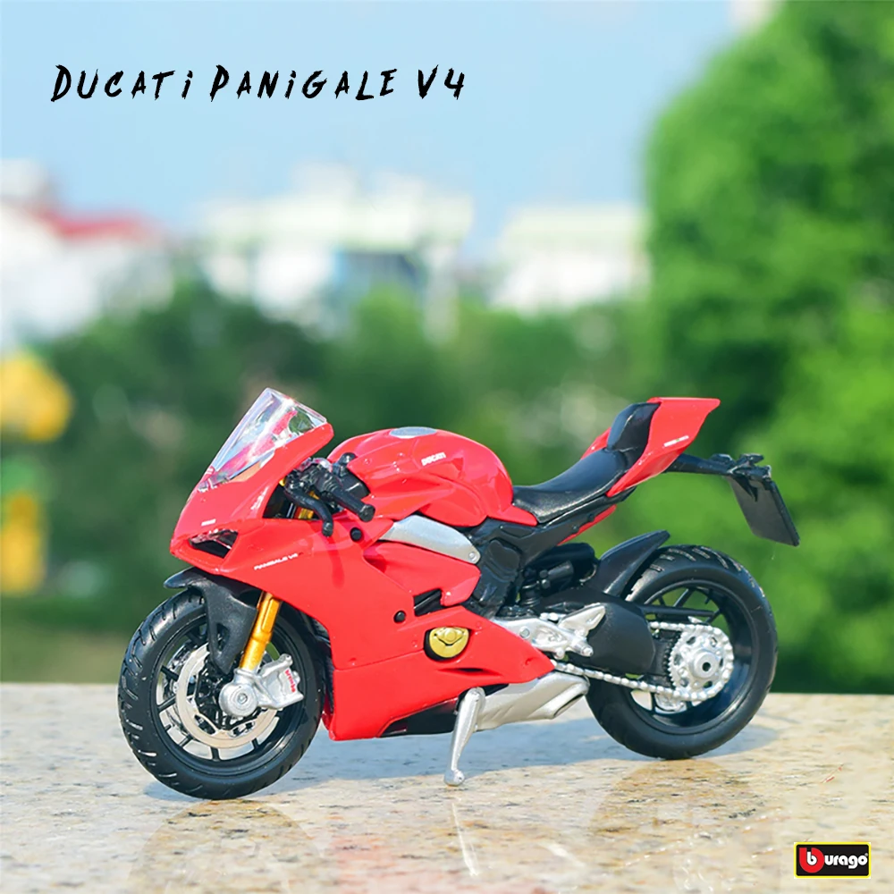 

Bburago 1:18 новый стиль Ducati Panigale V4 оригинальная Авторизованная модель из сплава модель мотоцикла Игрушечная машина коллекционные игрушки для мальчиков