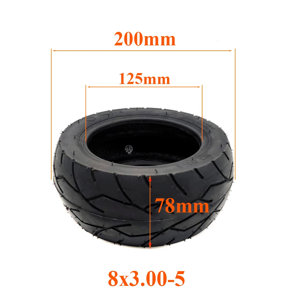 

Шина для электроскутера Kaabo Mantis 8 Pro, бескамерная Передняя и задняя колеса, 8 х3, 00-5