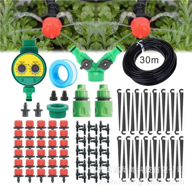 

10-50M Self Automatic Garden Watering System Water Drip Irrigation System Plant Watering Kit Irrigation Drippers Mist Set