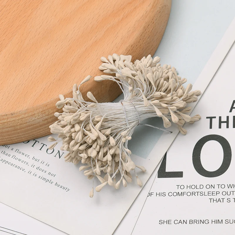 Искусственные тычинки цветов Nanairo, полиэстер, матовые, 350 шт.