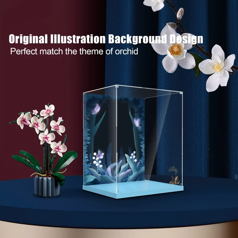 Акриловая витрина для Lego Orchid 10311 Пыленепроницаемая прозрачная (только коробка)