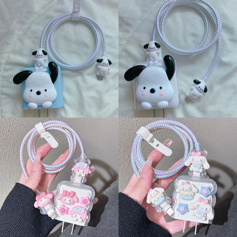 

Sanrios понравился Мелодия Hellokitty 3D зарядное устройство защитный чехол для Apple Iphone 20 Вт Быстрая зарядка защитный чехол для зарядного устройства