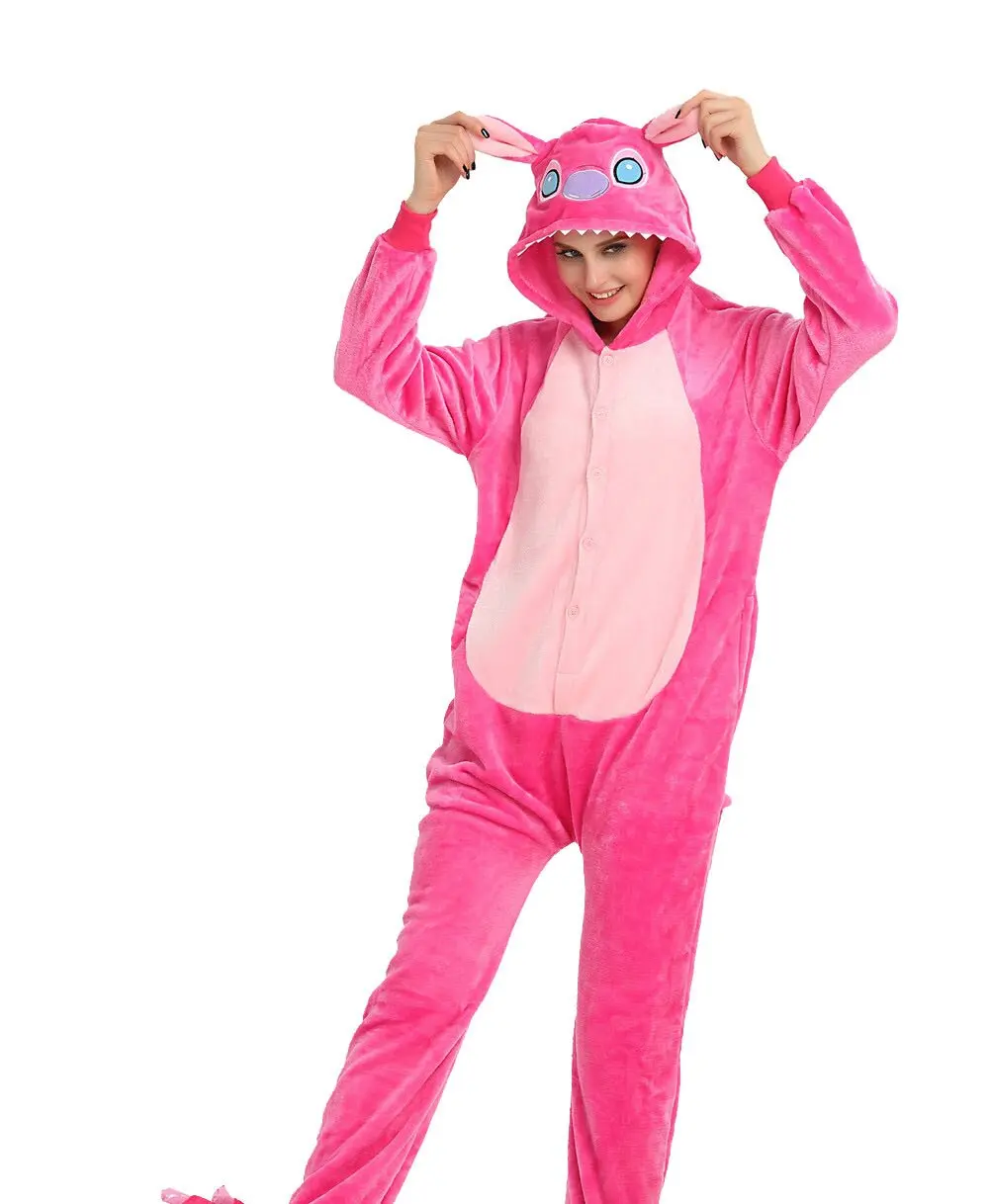 Косплей-костюм MINISO Stitch Onesies в виде животного Пижама для взрослых цельная с