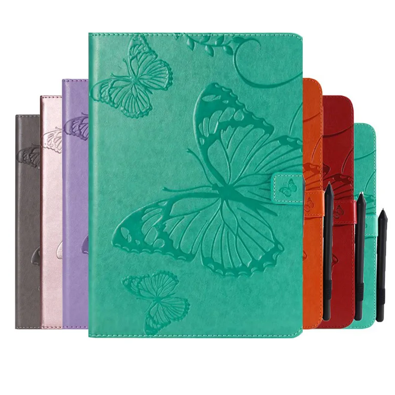 

Emboss Butterfly Leather Case For Kindle Fire HD 10 2017 10.1 inch CoverFor Kindle Paperwhite 4 10th 2018 PQ94IWF Case