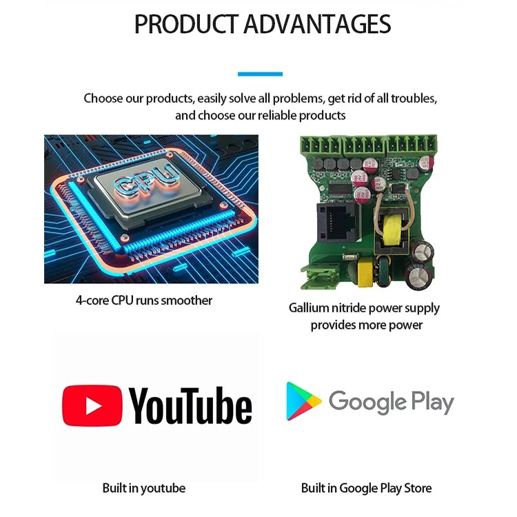 Умный Wi-Fi Bluetooth усилитель для домашнего кинотеатра Android 10