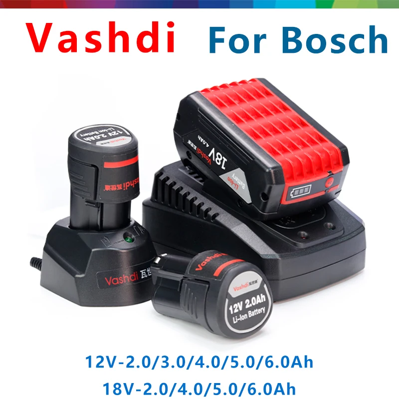 Vashdi для Bosch 12В 18В аккумулятор GSR GSB GBH GDR электрические дрели отвертки Сменное