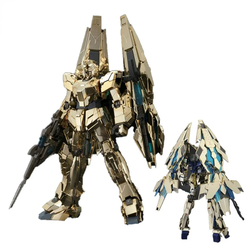

Gundam Anime Figure MG 1/100 RX-0-03 Gold Plating UNICORN GUNDAM Narrative Assembly Model Action Toy Figure Toys for Children
