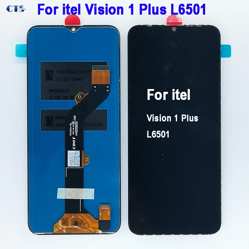 Дигитайзер сенсорного экрана 6,52 дюйма для ITEL Vision 1 Plus, ЖК-дисплей для ITEL Vision 1 Plus L6501, аксессуары, запасные части, ЖК-дисплей S