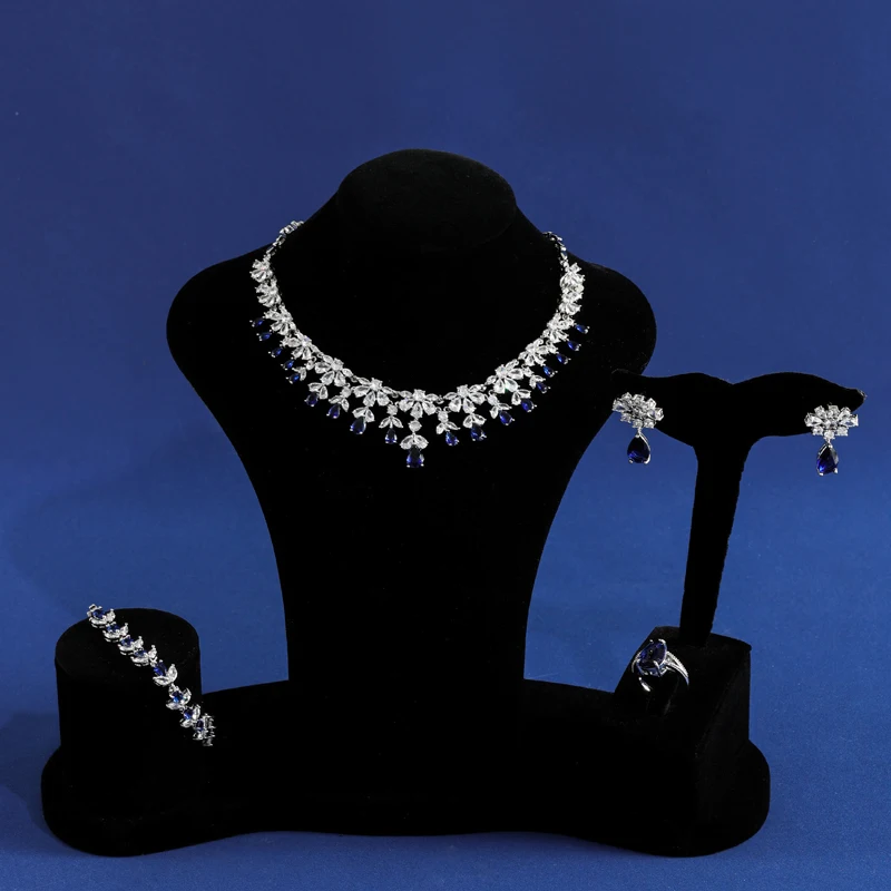 5 шт./комплект набор ювелирных изделий в форме фейерверка из циркона