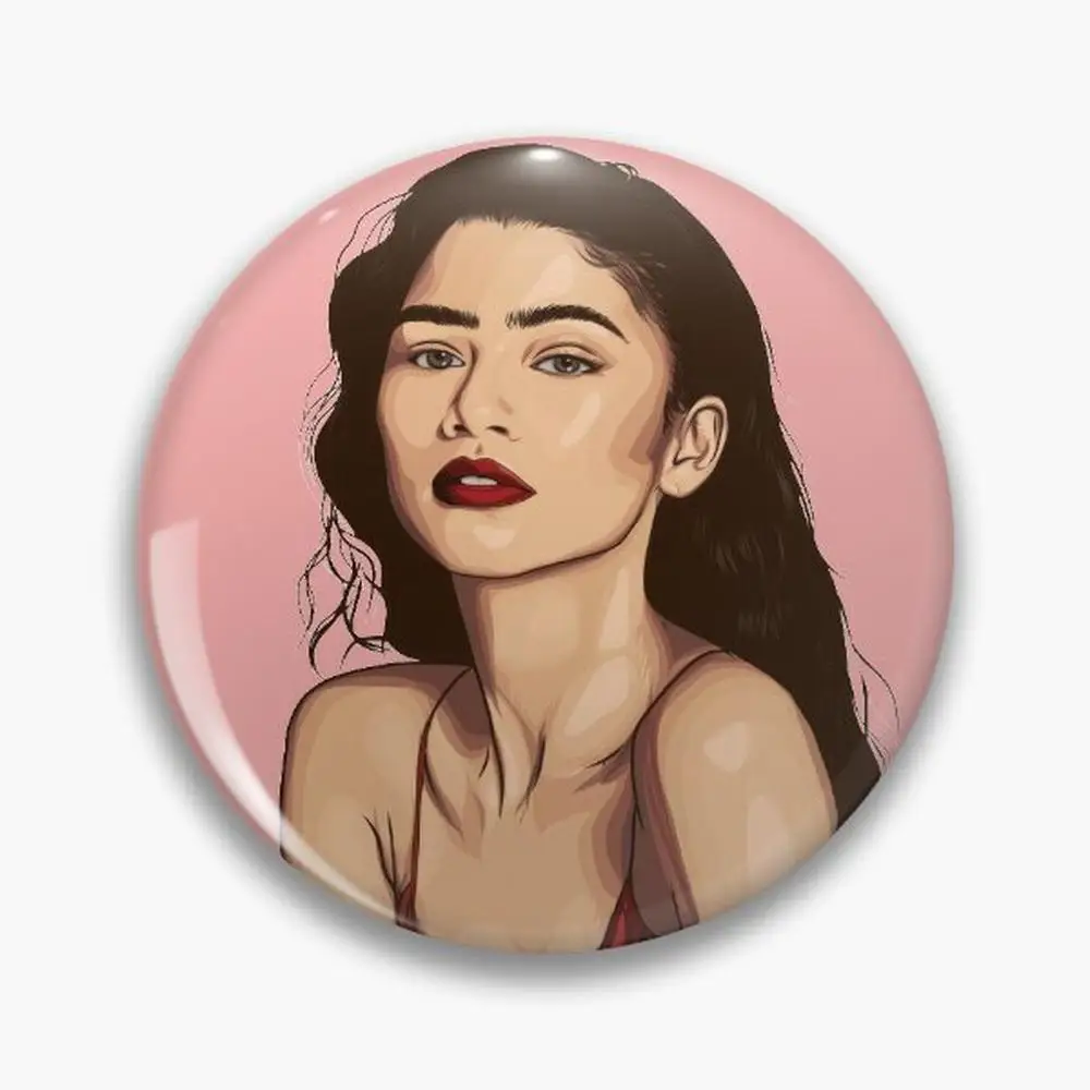 Броши zendaya на булавке пуговицы аксессуары для ювелирных изделий модная брошь