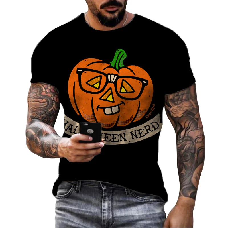 

2022 New Fashion Casual Halloween Men Women Children T-shirt Summer Short Sleeve 3D T Shirt Harajuku Boy Girl Kids Tops Tees