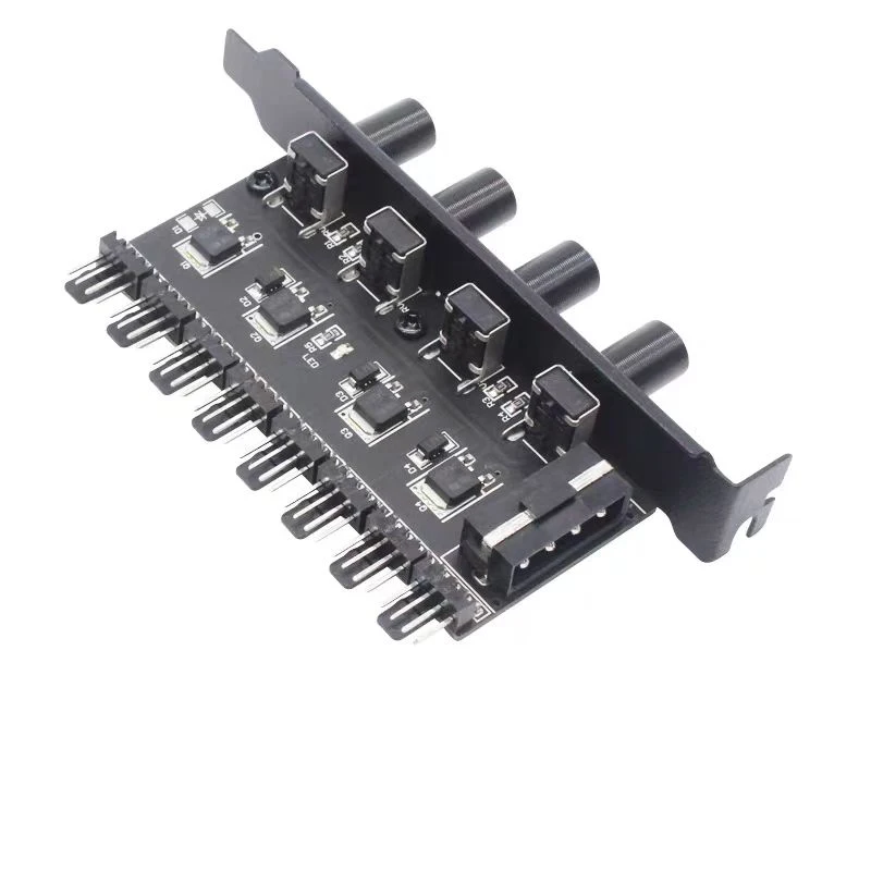 Angitu 8 портов 3Pin/4Pin PWM контрольный концентратор скорости вентилятора с Sata/IDE Molex
