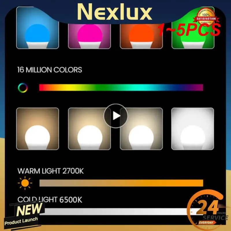 

Умная Светодиодная лампа с Wi-Fi, 15 Вт, 1-5 шт.