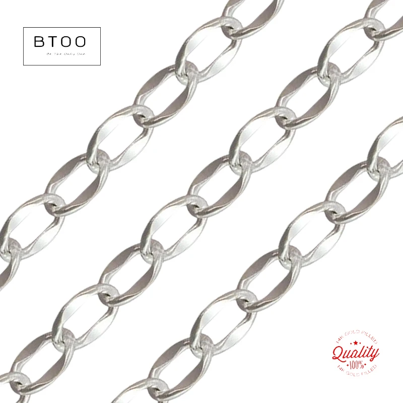 Цепочка для кабеля с резьбой длиной 2 мм металлическая Серебряная катушка