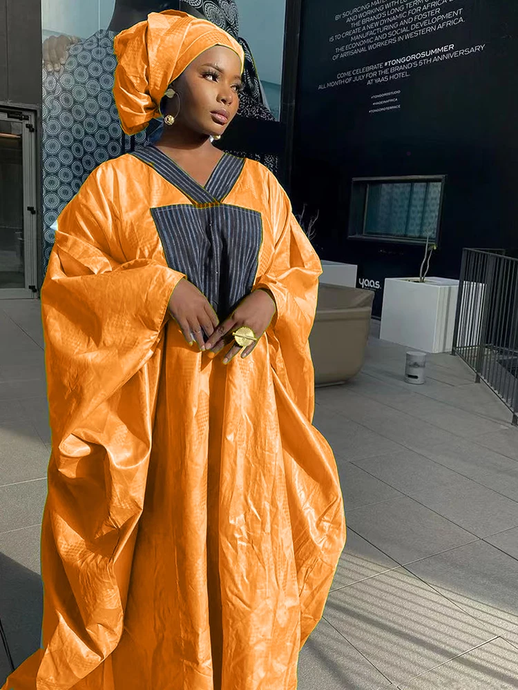 Базин богатые платья из Сенегала 2023 элегантные женские вечерние длинные