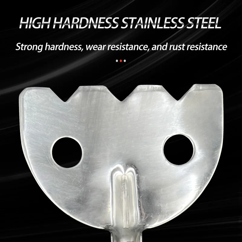 Приманка-креветка из нержавеющей стали с 2 отверстиями