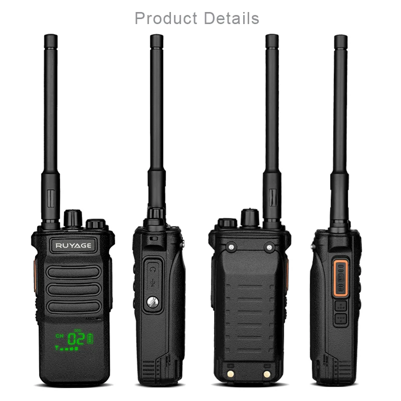 10W Ruyage Walkie Talkie Long Range T8 Walkie-talkies 1/ 2 Pcs Two-way Radio Powerful Portable Radio Communicator For Hunting