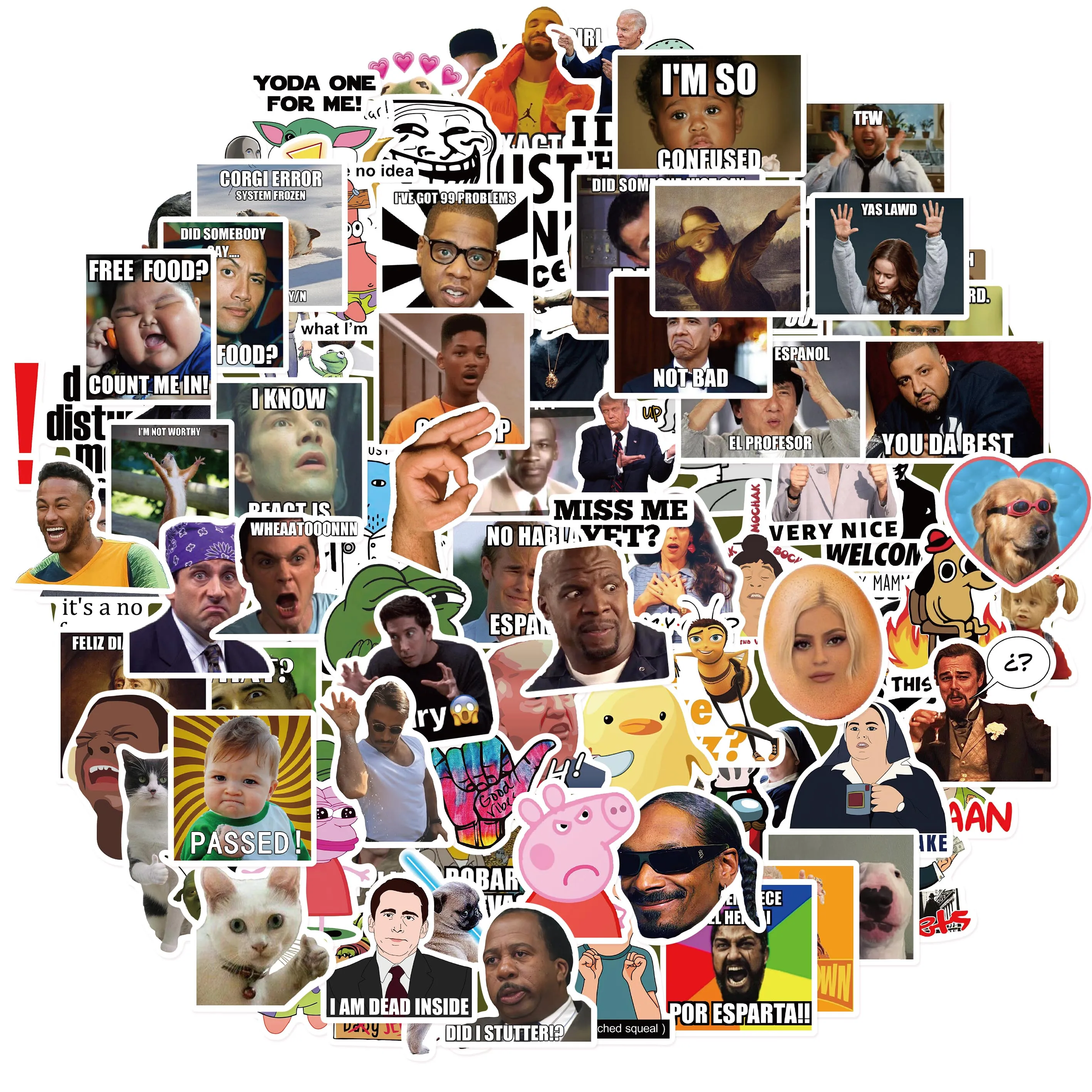 Смешные стикеры для автомобилей 10/50/100/150 шт