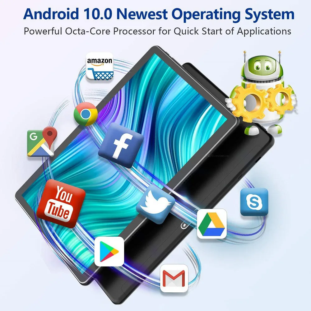 Новая модель планшета 10 1 дюймов планшет Android 0 6 Гб RAM 64 ROM 4G LTE 5G WiFi Bluetooth GPS 6000 мАч