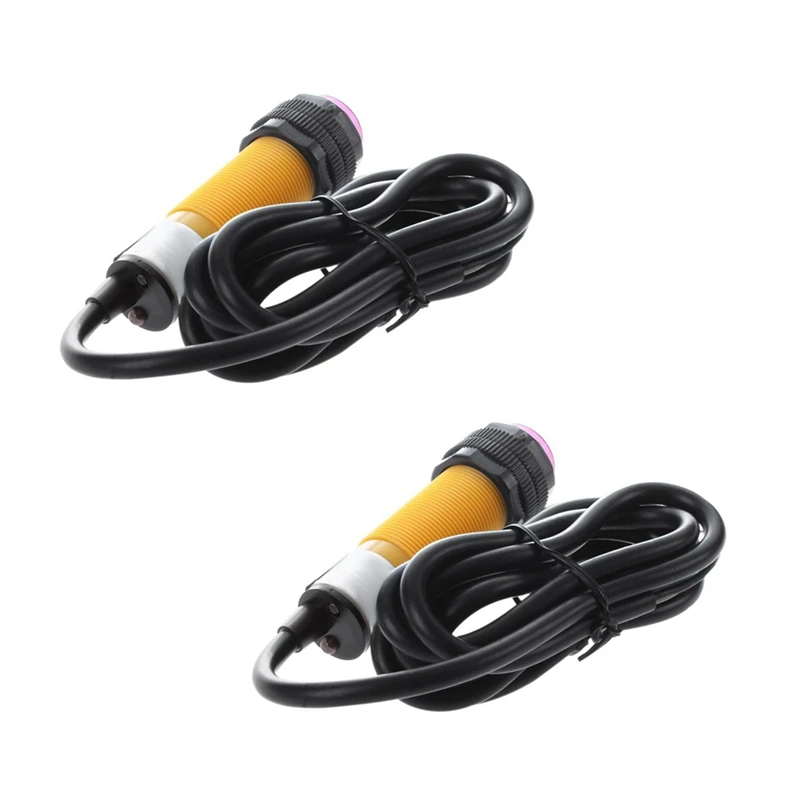 

2X DC 3 Wire 6-36V NPN NO IR Photoelectric Sensor Switch 30cm E18-B03N1